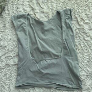 Free People Women's Blue and Green Shirt